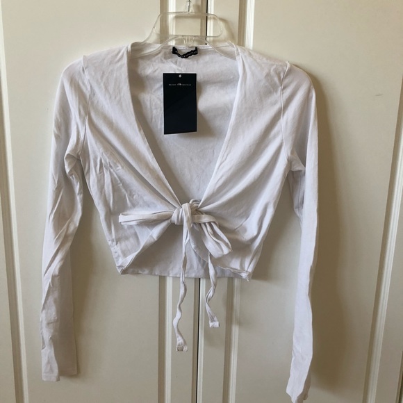 Brandy Melville Tops - Brandy Melville Coco Wrap Around Tie Top